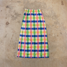 画像をギャラリービューアに読み込む, Colorful check pattern skirt【C0404】