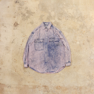 Chemical denim shirt【A0761】