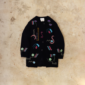 Motif embroidered jacket【B0363】