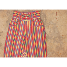 画像をギャラリービューアに読み込む, Stripe pattern denim pants【C0426】