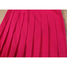 画像をギャラリービューアに読み込む, Vivid pink pleats skirt【C0394】