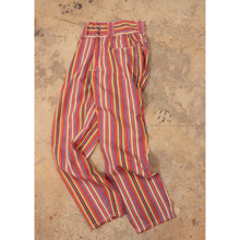 画像をギャラリービューアに読み込む, Stripe pattern denim pants【C0426】