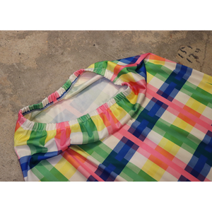 Colorful check pattern skirt【C0404】