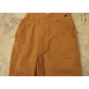 `carhartt` brown denim overall【C0381】