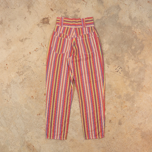Stripe pattern denim pants【C0426】