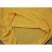画像をギャラリービューアに読み込む, Yellow summer knit tops【A0756】