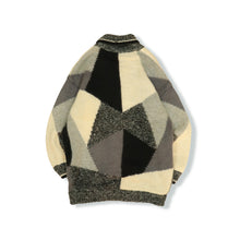 画像をギャラリービューアに読み込む, Geometric pattern knit cardigan【A0467】