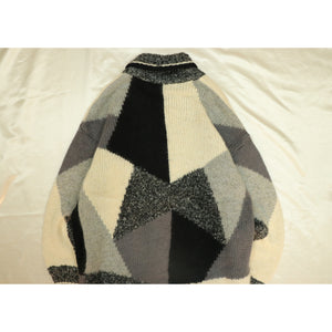 Geometric pattern knit cardigan【A0467】