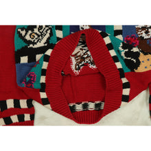 画像をギャラリービューアに読み込む, Cat design knit sweater【A0705】