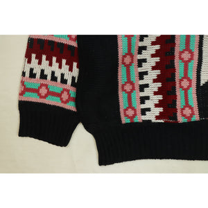 Native pattern knit sweater【A0712】