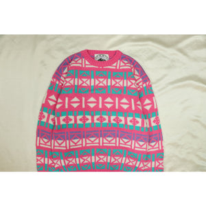 Geometric pattern knit sweater【A0713】
