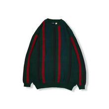 画像をギャラリービューアに読み込む, Stripe pattern knit sweater【A0714】