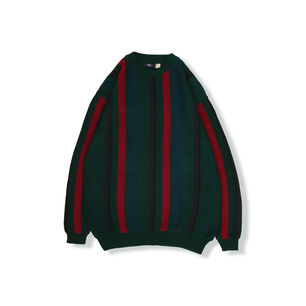 Stripe pattern knit sweater【A0714】