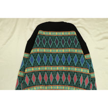 画像をギャラリービューアに読み込む, Diamond pattern knit sweater【A0717】