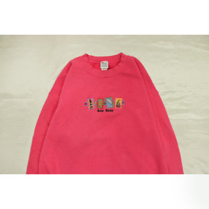 Sea motif embroidered sweat pullover【A0720】