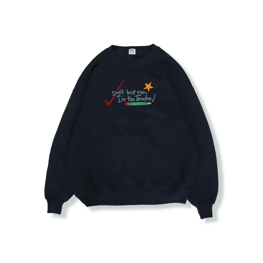 Embroidered sweat pullover【A0727】