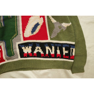 Mexico motif knit sweater【A0785】