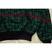 画像をギャラリービューアに読み込む, Geometric pattern knit sweater【A0786】