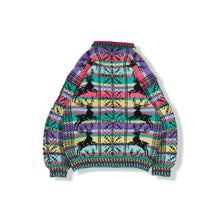 画像をギャラリービューアに読み込む, Multi color knit sweater【A0787】