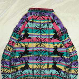 Multi color knit sweater【A0787】