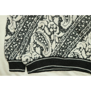 Paisley pattern knit sweater【A0796】