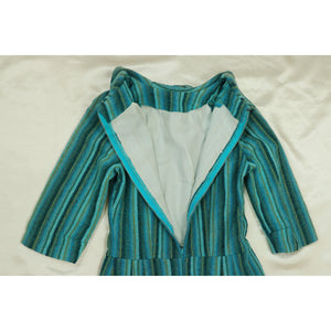 Stripe pattern half sleeve dress【E0243】