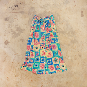 Various flower printed skirt【C0311】