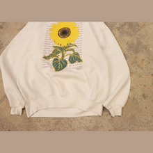 画像をギャラリービューアに読み込む, Sunflower printed sweat pullover【A0752】
