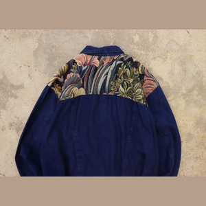 Switching denim jacket 【B0372】