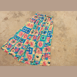 Various flower printed skirt【C0311】