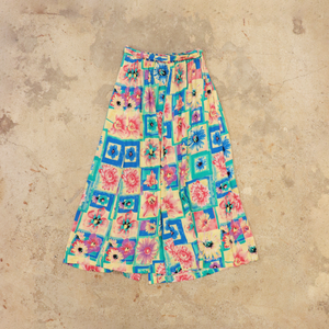 Various flower printed skirt【C0311】