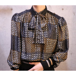 Total pattern blouse【A0023】