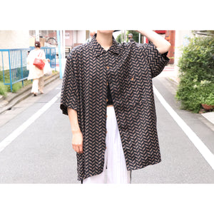 Big size pattern shirt【A0157】