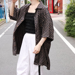 Big size pattern shirt【A0157】