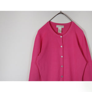 Pink knit cardigan【A0180】