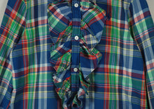 画像をギャラリービューアに読み込む, Check pattern frill design shirt【A0229】
