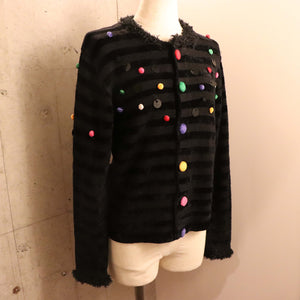 Color button knit cardigan【A0255】