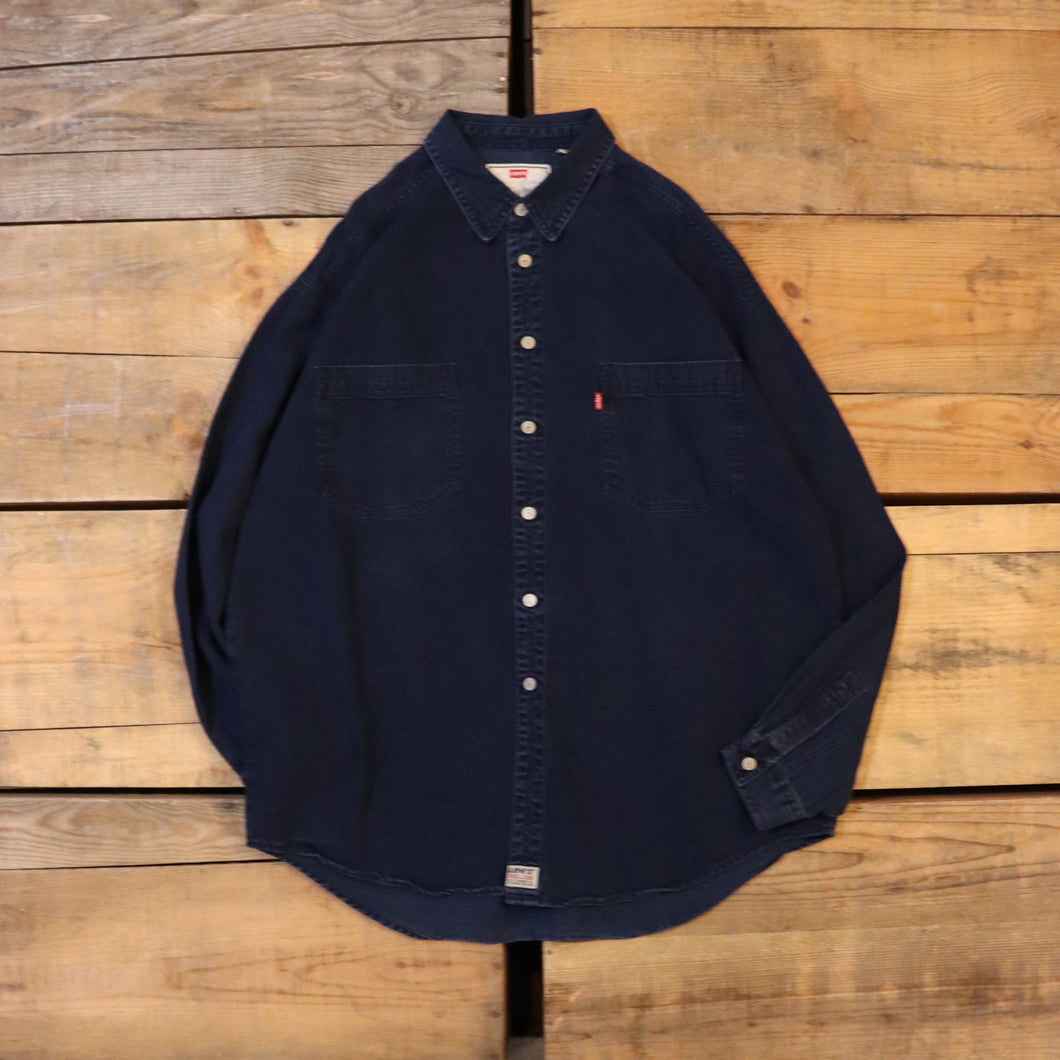 Indigo denim shirt【A0263】