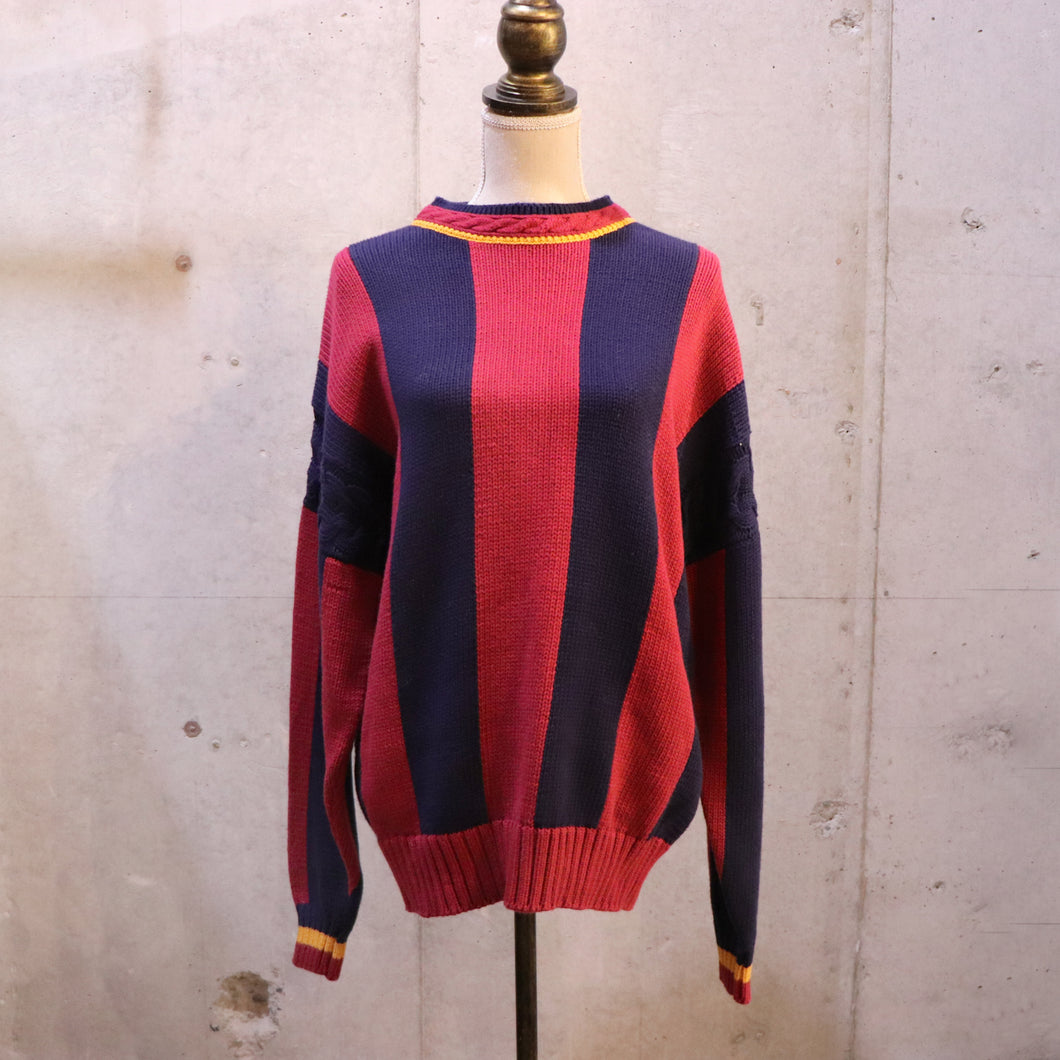Stripe pattern sweater【A0267】