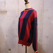 画像をギャラリービューアに読み込む, Stripe pattern sweater【A0267】