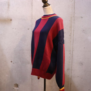 Stripe pattern sweater【A0267】