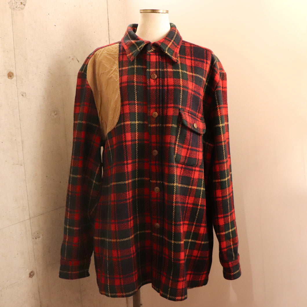 Check pattern wool shirt【A0286】