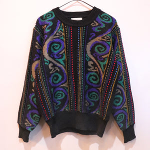 Total pattern sweater【A0303】