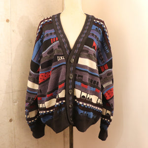 3D knit cardigan【A0309】