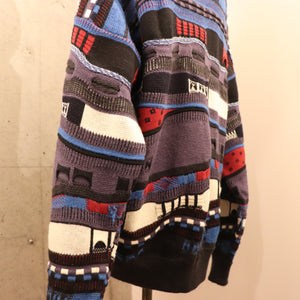 3D knit cardigan【A0309】
