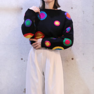 Dot Pattern Angola Sweater【A0336】
