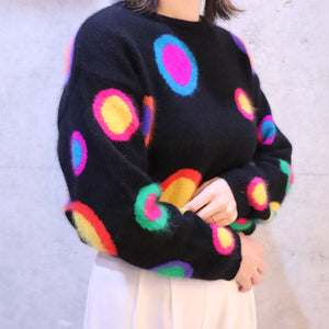 Dot Pattern Angola Sweater【A0336】