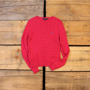 'RALPH LAUREN' onepoint sweater【A0348】