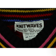 画像をギャラリービューアに読み込む, Multi color pattern knit sweater【A0373】