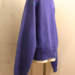 Flower motif sweater【A0375】